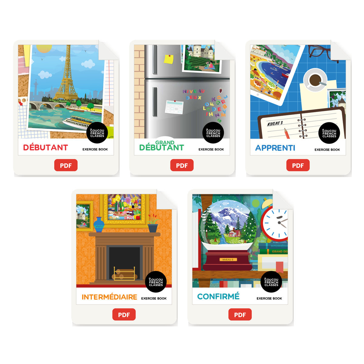Bundle of all Coucou exercise books PDF version